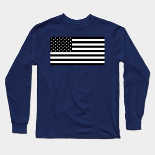 US Flag (B&W) Long Sleeve T-Shirt